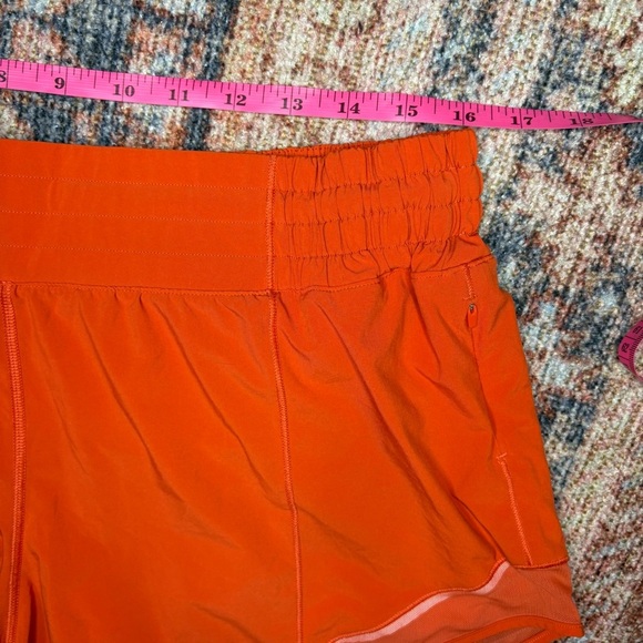 Lululemon Orange/red Hotty Hot Shorts size 14 - Picture 7 of 11
